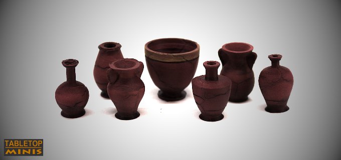 dnd vase urn teracotta clay jar market stl mesh dnd 3dprint mini miniature