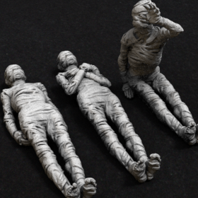 undead mummy mummies zombie zombies stl mesh dnd 3dprint mini miniature