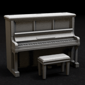 tavern inn piano instrument keyboard stl mesh dnd 3dprint mini miniature