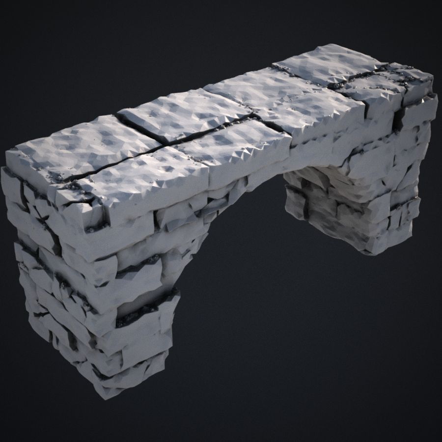  platform stone dungeon bridge stairs catacombs stl mesh dnd 3dprint mini miniature