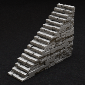 stone rock dungeon old stairs stl mesh dnd 3dprint mini miniature