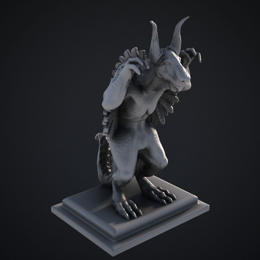 prop dnd monster 28mm fantasy 32mm scatter decoration demon daemon abandon satue small boardgames stl mesh dnd 3dprint mini miniature