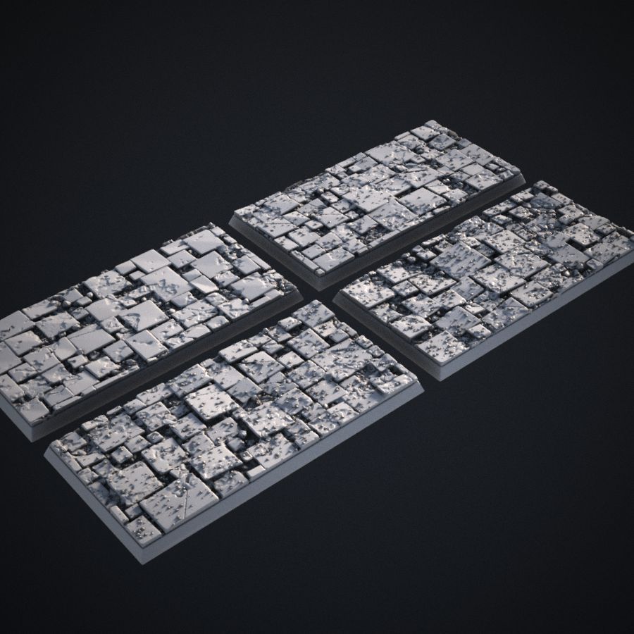  base tile brick warhammer bases slate stl mesh dnd 3dprint mini miniature