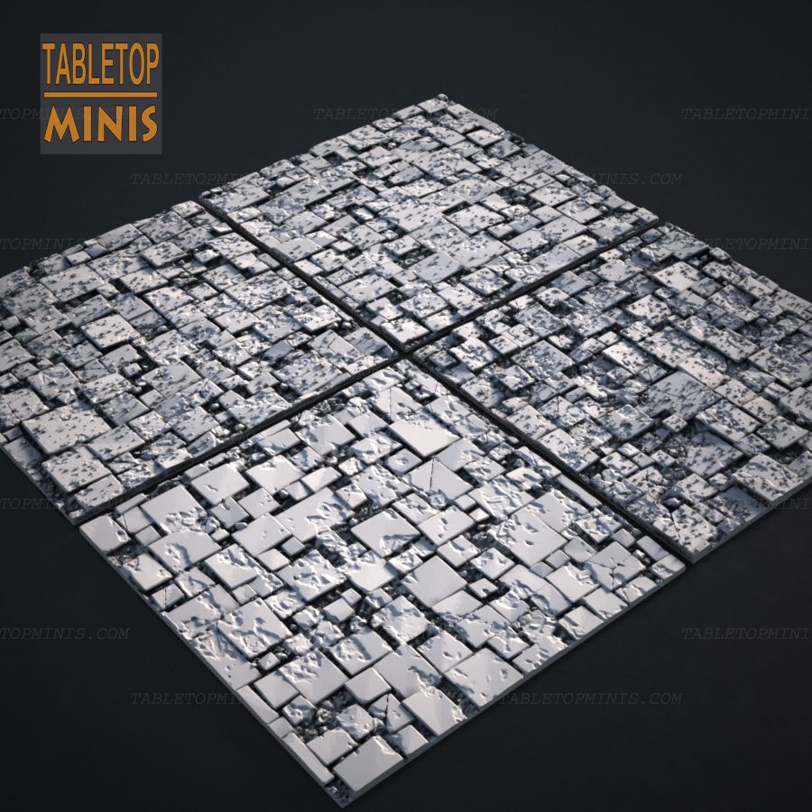  base stone tile tiles bases tiled topper pavers stl mesh dnd 3dprint mini miniature