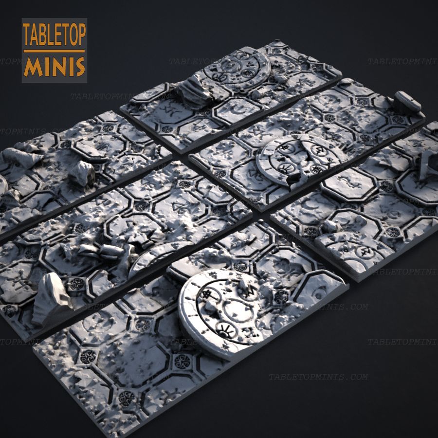  base stone tile tiles bases tiled topper capsule pavers stl mesh dnd 3dprint mini miniature