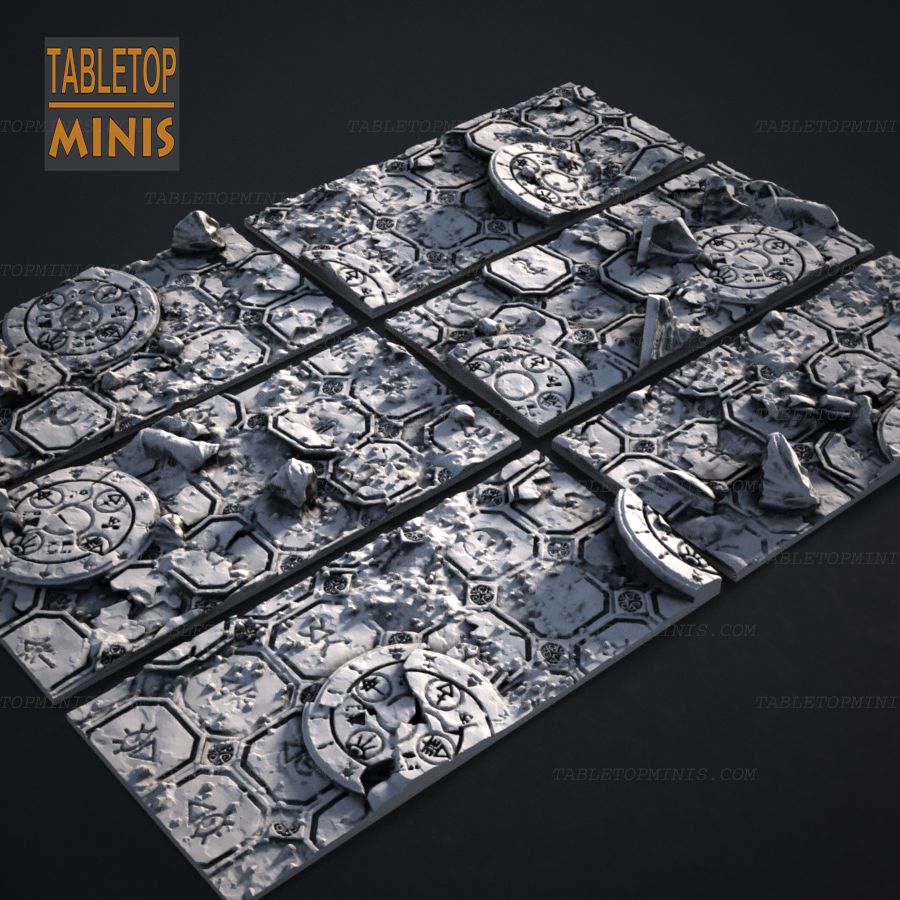  base stone tile tiles bases tiled topper capsule pavers stl mesh dnd 3dprint mini miniature
