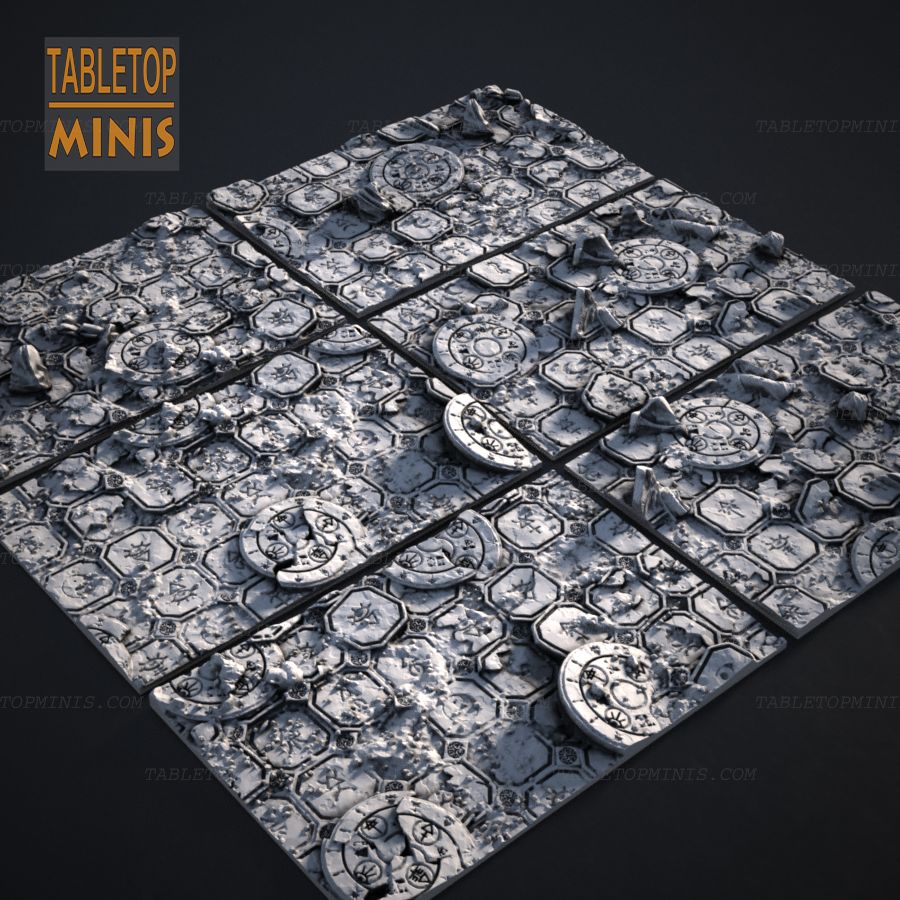  base stone tile tiles bases tiled topper capsule pavers stl mesh dnd 3dprint mini miniature