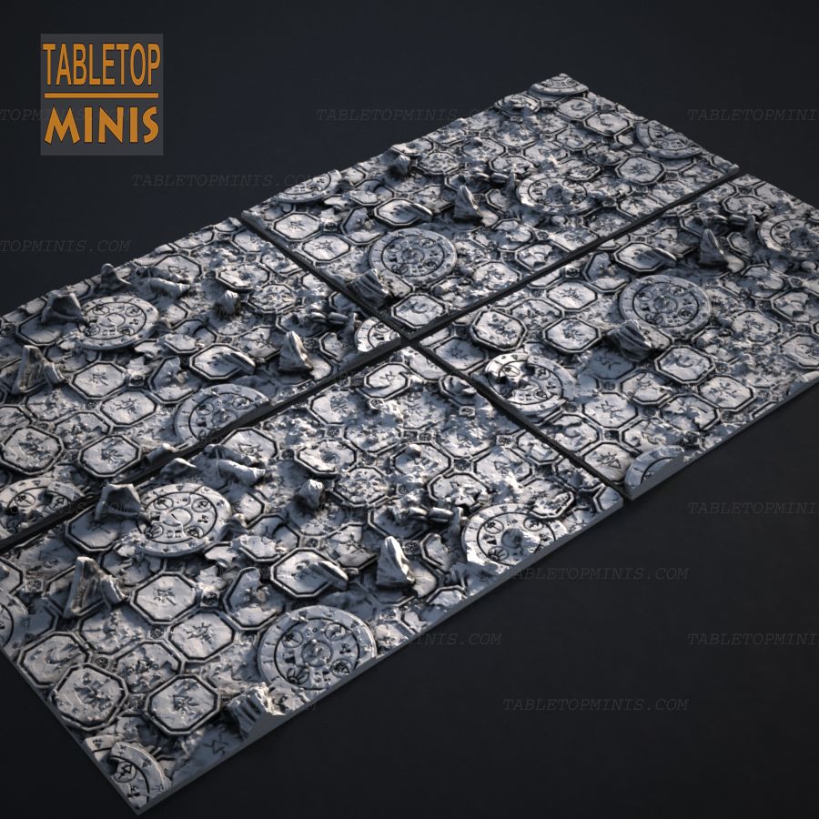  base stone tile tiles bases tiled topper capsule pavers stl mesh dnd 3dprint mini miniature