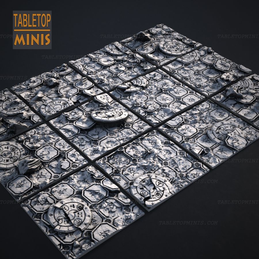  base square stone tile tiles bases tiled topper capsule pavers stl mesh dnd 3dprint mini miniature