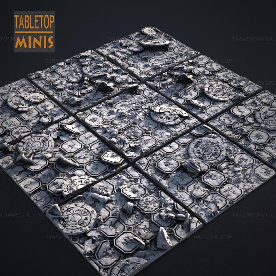  base square stone tile tiles bases tiled topper capsule pavers stl mesh dnd 3dprint mini miniature