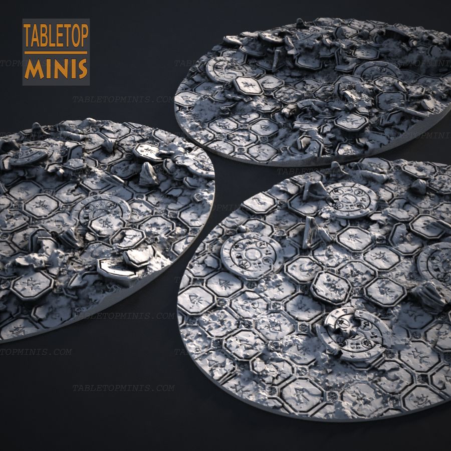  base stone tile tiles bases tiled topper pavers oval elipse stl mesh dnd 3dprint mini miniature