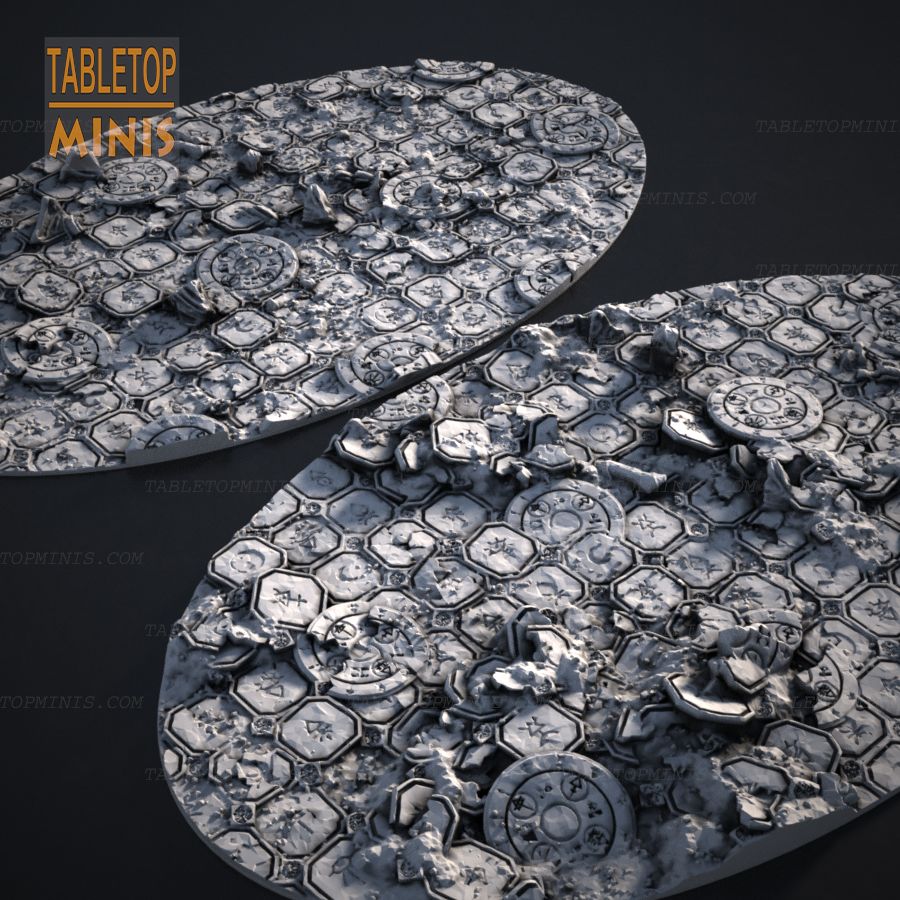  base stone tile tiles bases tiled topper pavers oval elipse stl mesh dnd 3dprint mini miniature