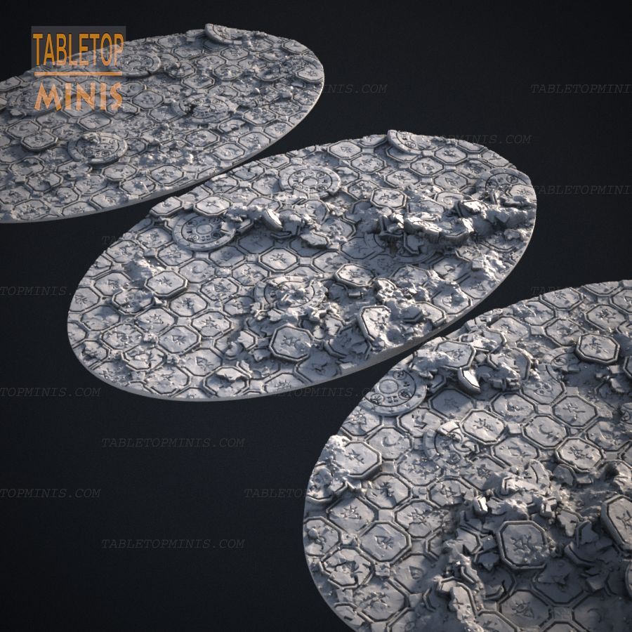 base stone tile tiles bases tiled topper pavers oval elipse stl mesh dnd 3dprint mini miniature