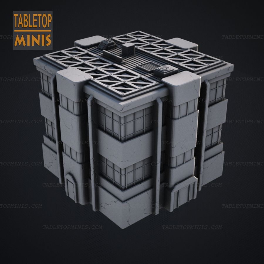 hex terrain scifi battletech mech sci fi building tabletop wargame 6mm game robots stl mesh dnd 3dprint mini miniature