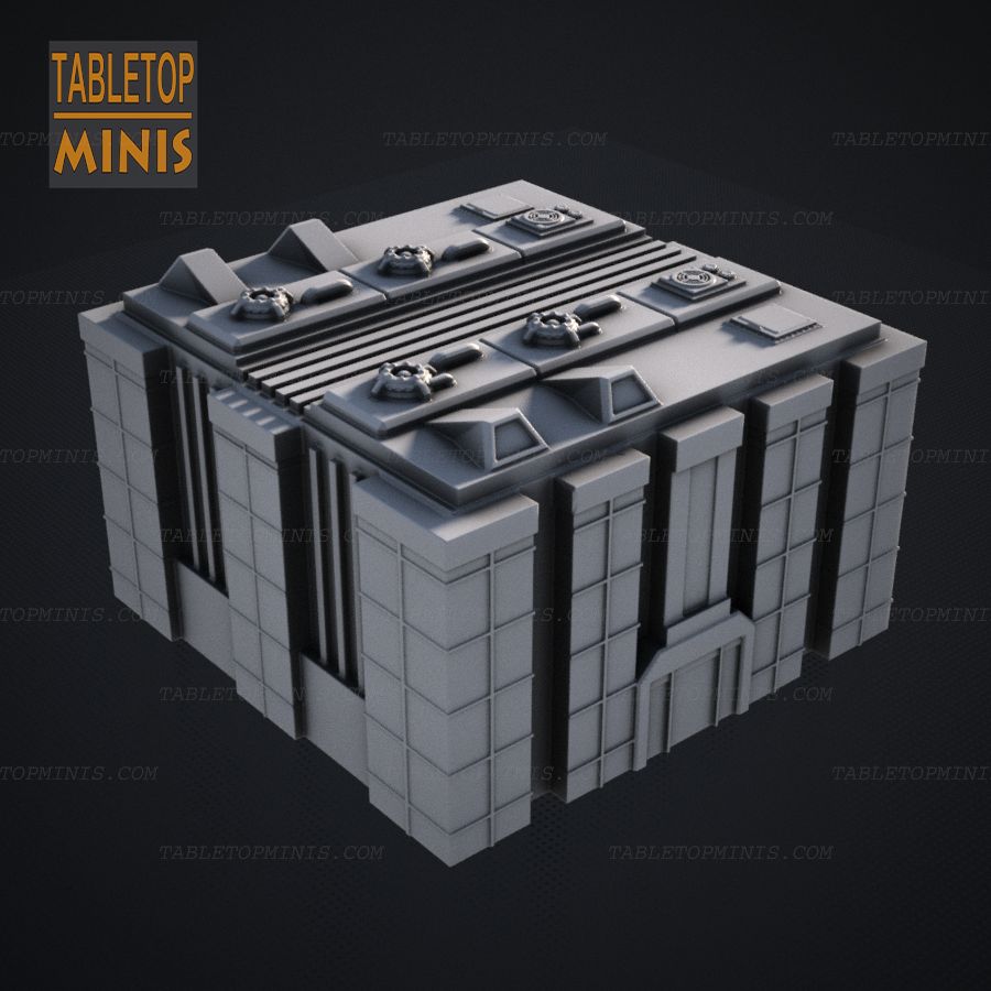  hex terrain scifi battletech mech sci fi building tabletop wargame 6mm game robots stl mesh dnd 3dprint mini miniature