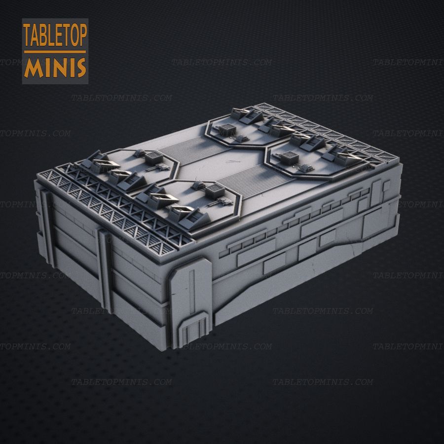  hex terrain scifi battletech mech sci fi building tabletop wargame 6mm game robots stl mesh dnd 3dprint mini miniature