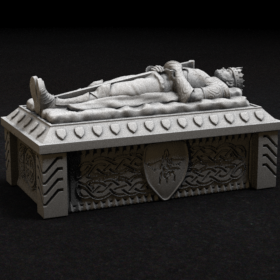 tomb coffin dead undead sarcophagus sarcophagi king barov castle ravenloft stl mesh dnd 3dprint mini miniature