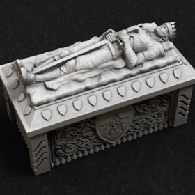 tomb burial coffin dead undead sarcophagus sarcophagi king barov chamber stl mesh dnd 3dprint mini miniature