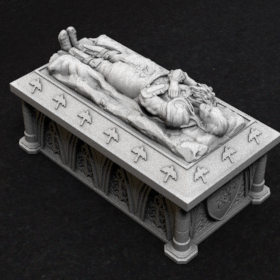 tomb burial coffin sarcophagus sarcophagi barov ravenloft vampire strahd von stl mesh dnd 3dprint mini miniature