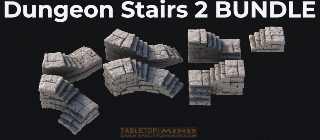  stone dungeon dnd old stairs steps stair brick  stone dungeon stairs openlock stair curved  stone dungeon stairs openlock stair curved  stone dungeon stairs catacomb catacombs step steps brick stl mesh dnd 3dprint mini miniature
